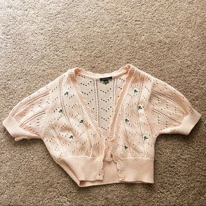 Cute Pink Flower Button Up
